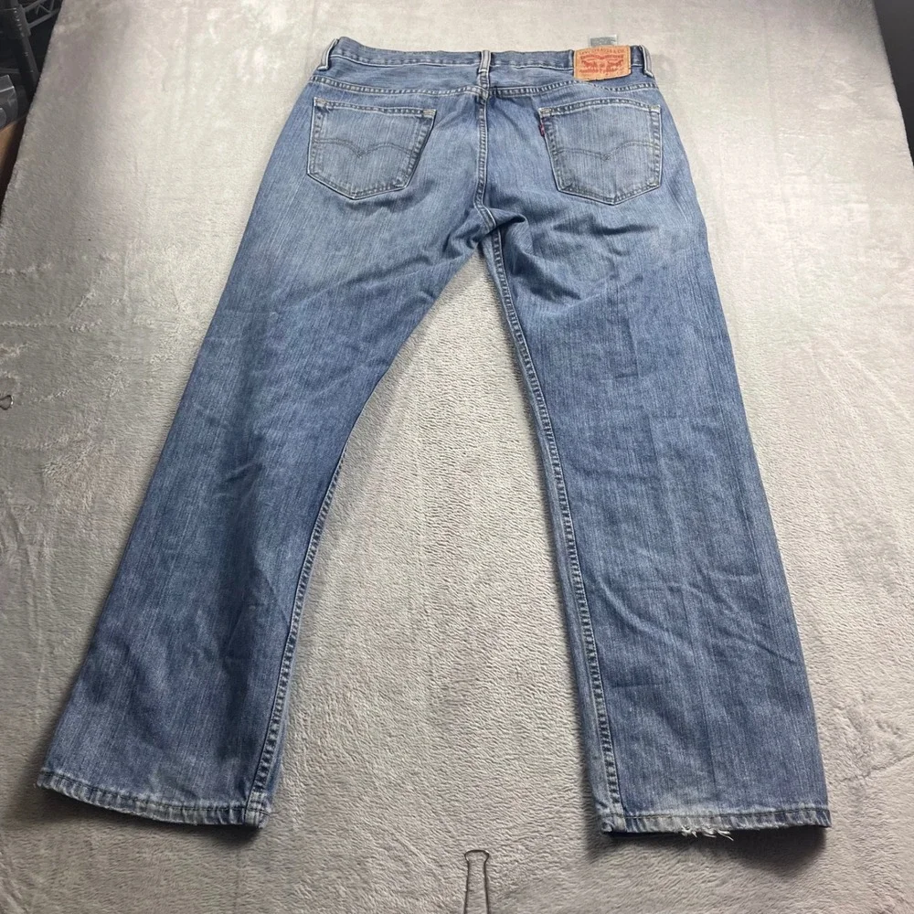 Levis 569 Loose Straight Fit Jeans Mens 34x32 Blue Medium Wash Denim 100% Cotton